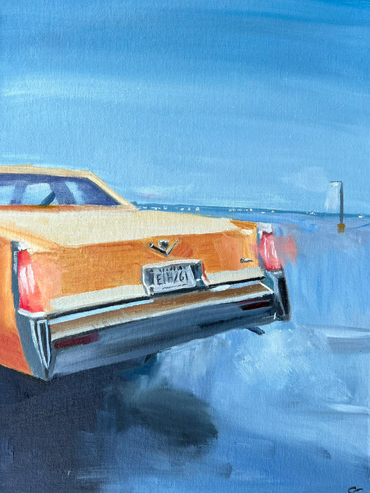 1977 classic car Cadillac art